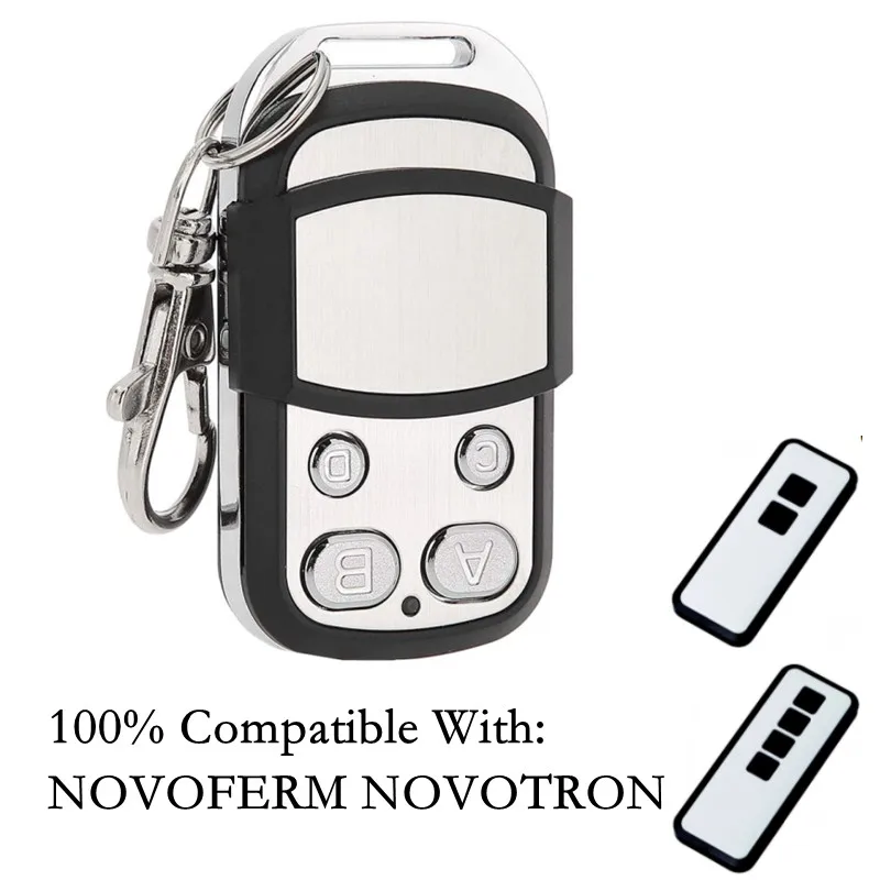 NOVOFERM 433.92 MHz Rolling Code Remote Control For NOVOFERM NOVOTRON 502 MAX43-2/504 MAX43-4/ MNHS433-02/MCHS43-2 Transmitter