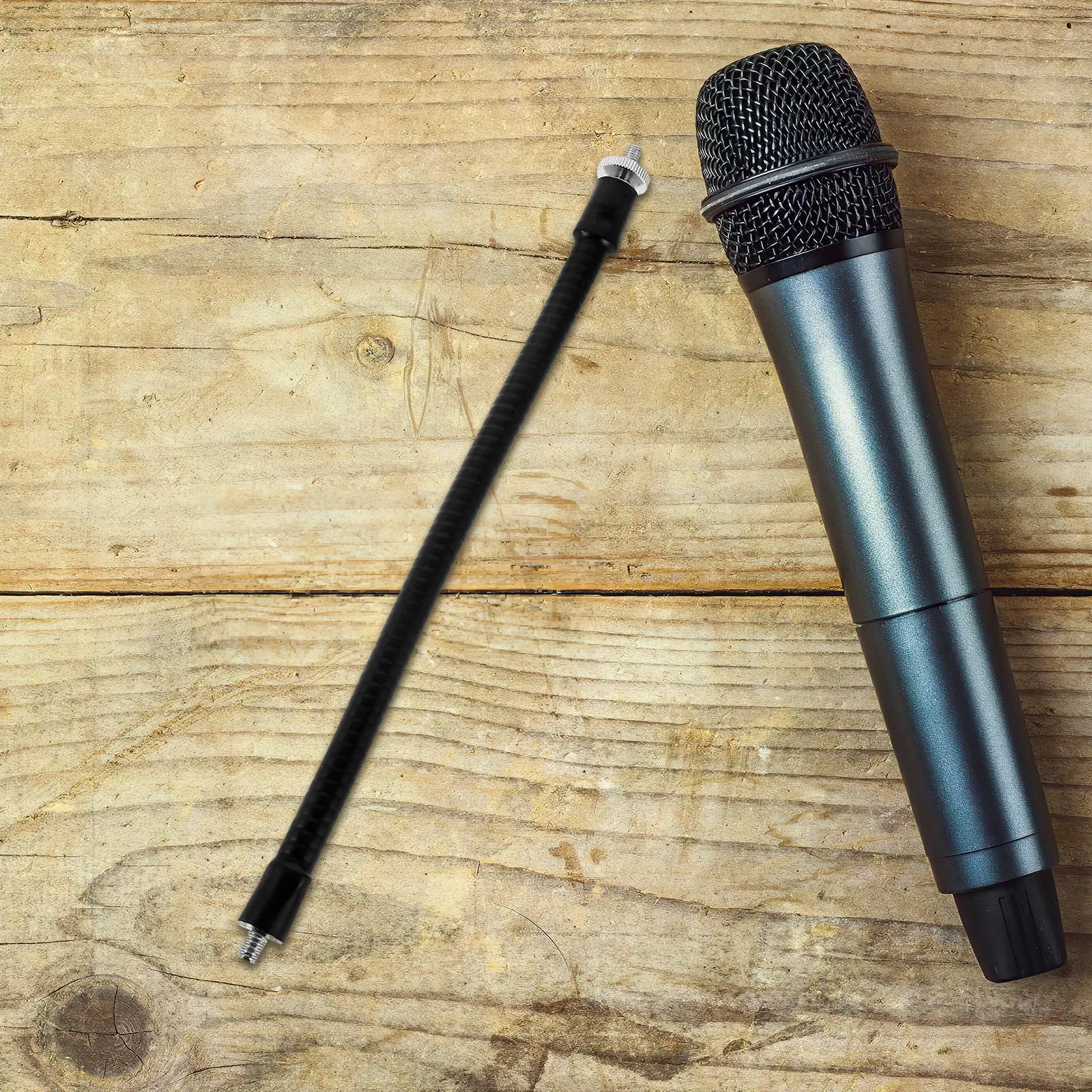 Metal Microphone Stand Extension Rod M5 to 14 Thread Bendable Desk Pole Adjustable Phone Bracket Extension Mic Holders