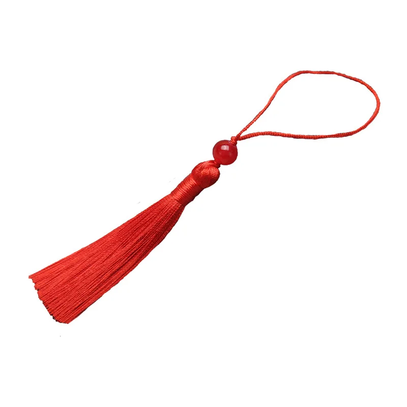 5pcs/lot 7Cm Beaded Tassel Bookmark U Disk Pendant Jewelry Bag Fan Pendant Decoration.