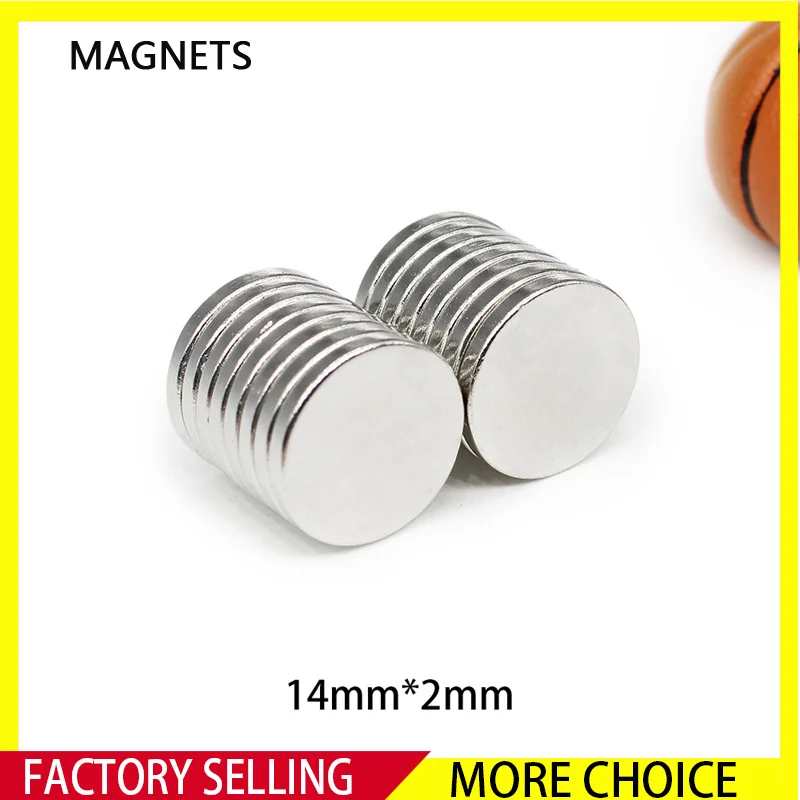 

5~200PCS 14x2mm Thin Neodymium Magnets Strong 14mm x 2mm Permanent Round Magnet Powerful N35 Magnetic magnets 14*2mm