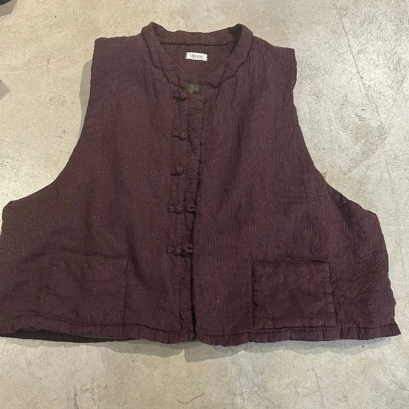 Chaleco de algodón sin mangas cálido de doble capa para mujer, chaleco acolchado de algodón Vintage 2025, prendas de vestir informales súper suaves que combinan con todo