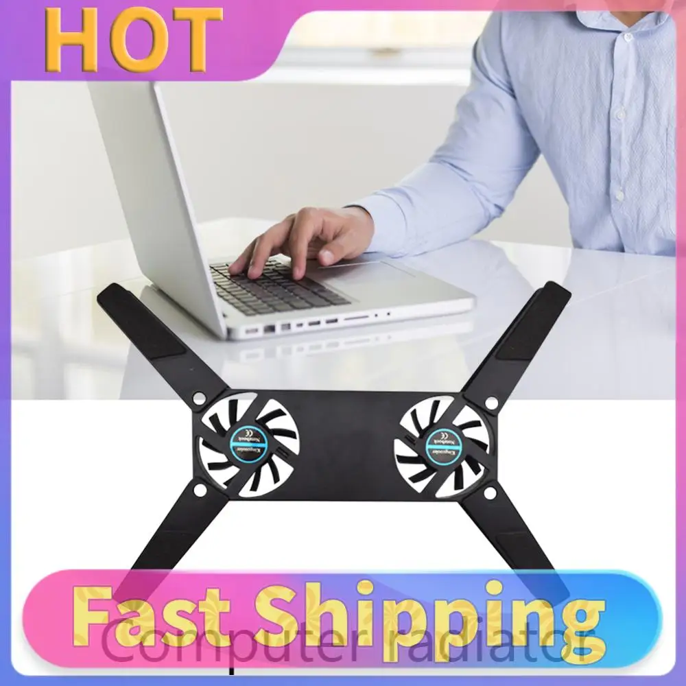 

Portable Cooling Pads Base Bottom Anti-slip Laptop Cooling Base Cradle Foldable Save Space USB Power Supply Computer Accessories