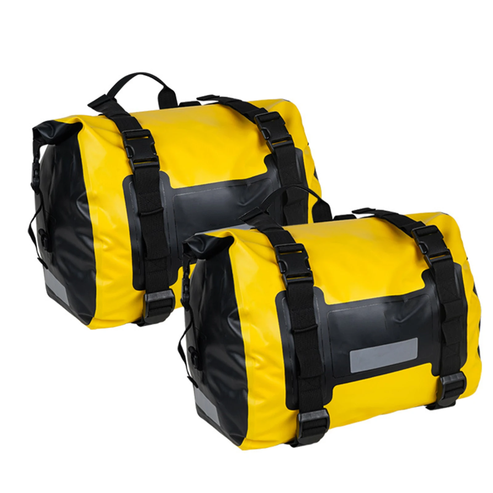 

Мотоциклетная водонепроницаемая светоотражающая сумка для багажа из ПВХ 30Lx2, боковая сумка на заднее сиденье для аксессуаров для мотоциклистов на большие расстояния