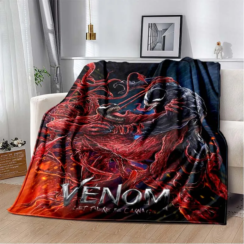 Big Black Mouth Horror Movie Blanket V-venom Children Adult Gift Blanket Portable Home Travel Office Blanket