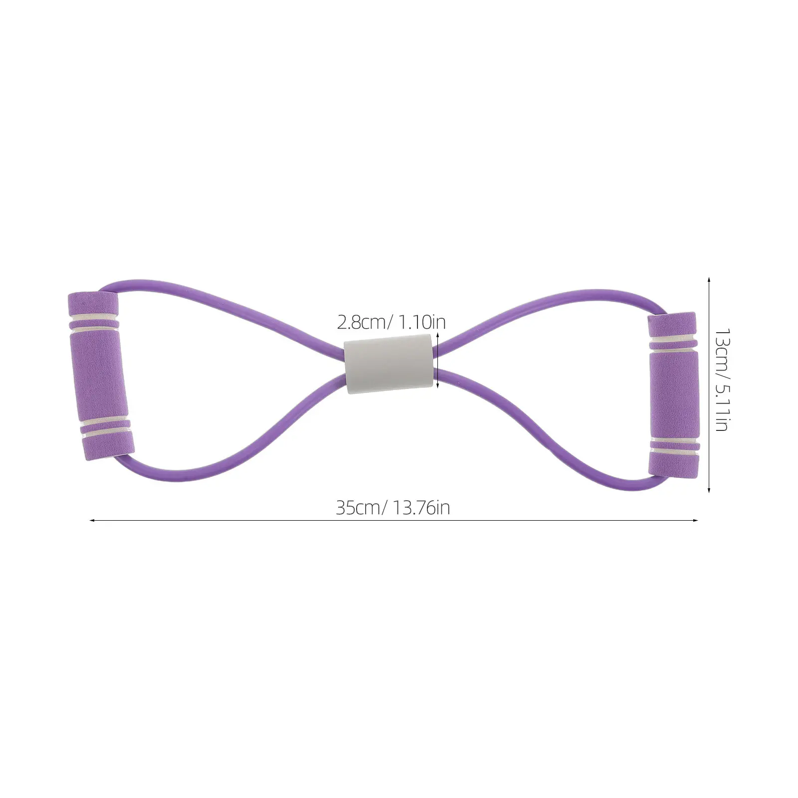 2Pcs Flat Exercise Bands Set 8-Letter Design Skin-Friendly Therapeutic Resistance Bands for Women Beginners Home Gym Yoga