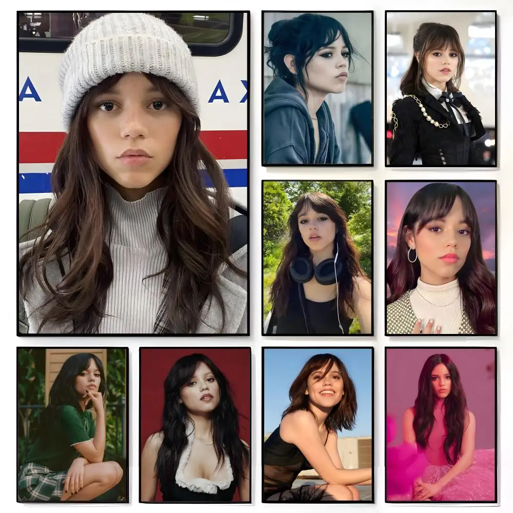 J-Jenna O-Ortega Actress Poster American Film Mural Home Childrens Room Wall Decor Print