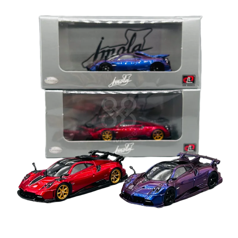 LCD باجاني إيمولا نموذج سيارة Diecasst 1/64 مقياس باجاني سبيكة نموذج سيارات لعب باجاني إيمولا جمع لعب المركبات