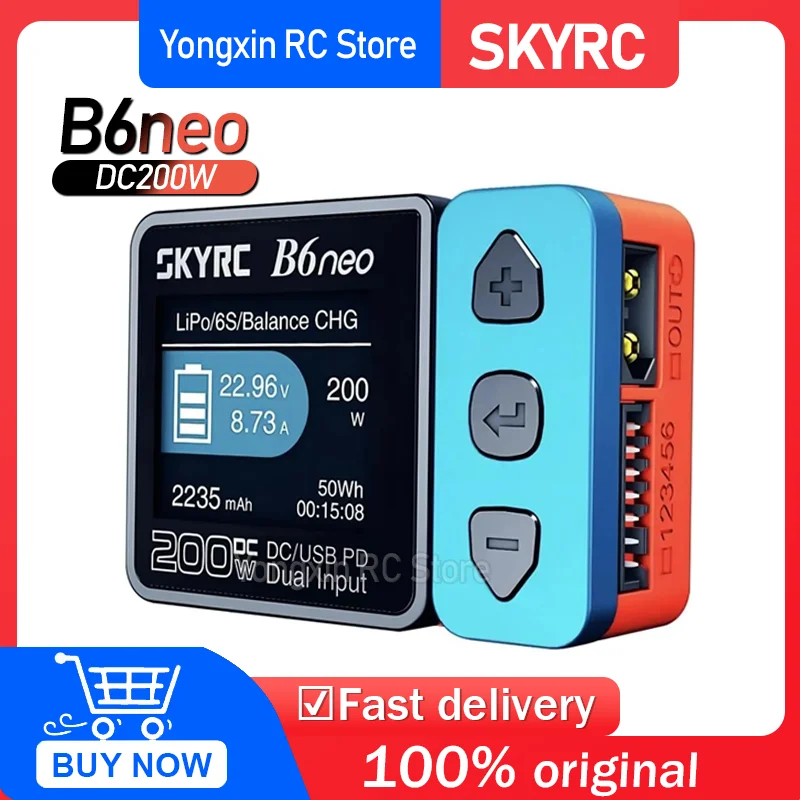 

Smart Charger DC 10A 200W PD 5W 80W Battery Balance Charger /Discharger for RC Model/Car/Drone/Boat