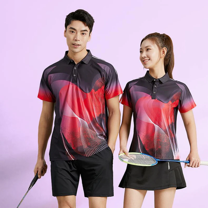 2024 Table Tennis Jersey Men Women Short Sleeve Sport Tshirt 3D Print Badminton Clothes Couple Ping Pong Shirt Soccer Jerseys