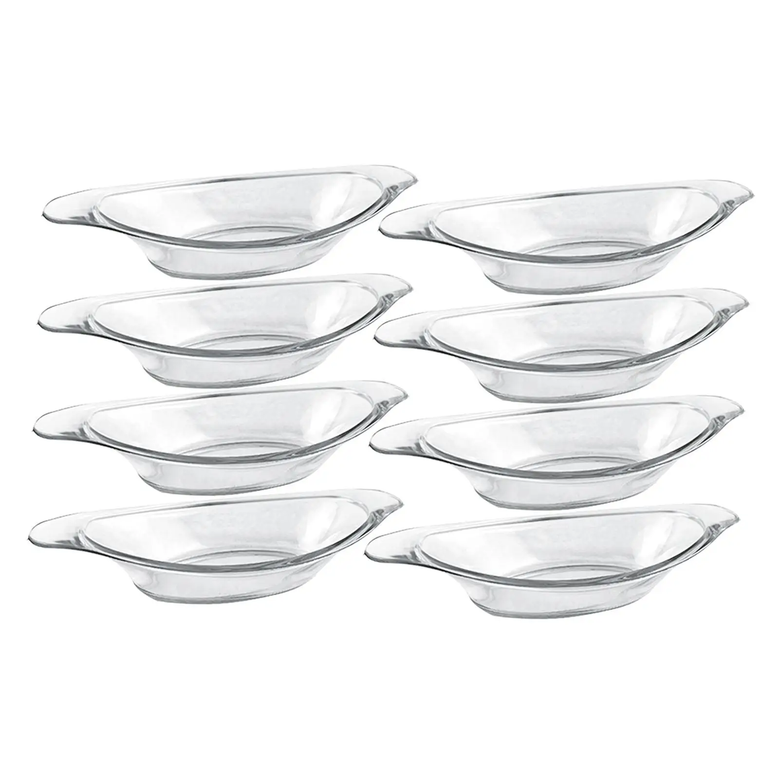 8 Pieces Banana Split Bowls, Food Storage Container, Serving Dish, Clear Acrylic Fruit Salad Bowl for Sandwich, Dips view 3