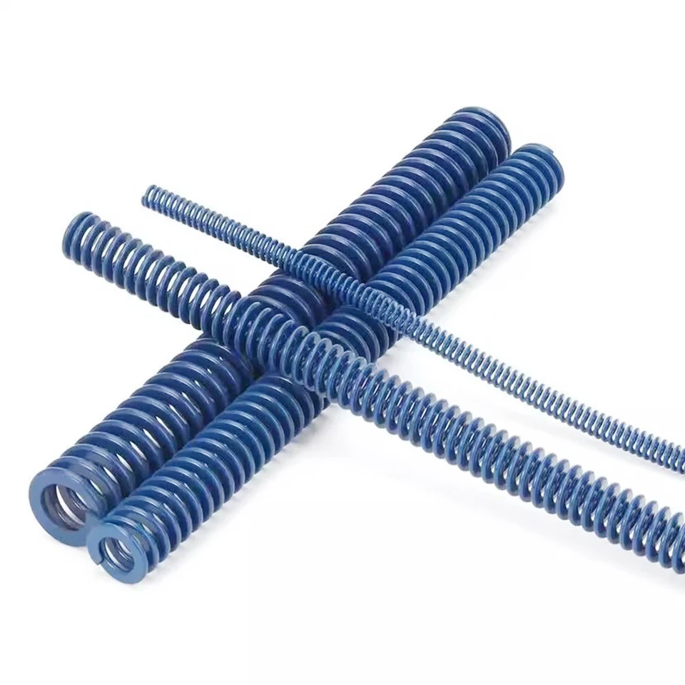

Creamily 1PCS Blue Light Load American Standard 65Mn Spiral Stamping Compression Mould Die Springs OD6-22mm ID3-13mm L=305mm