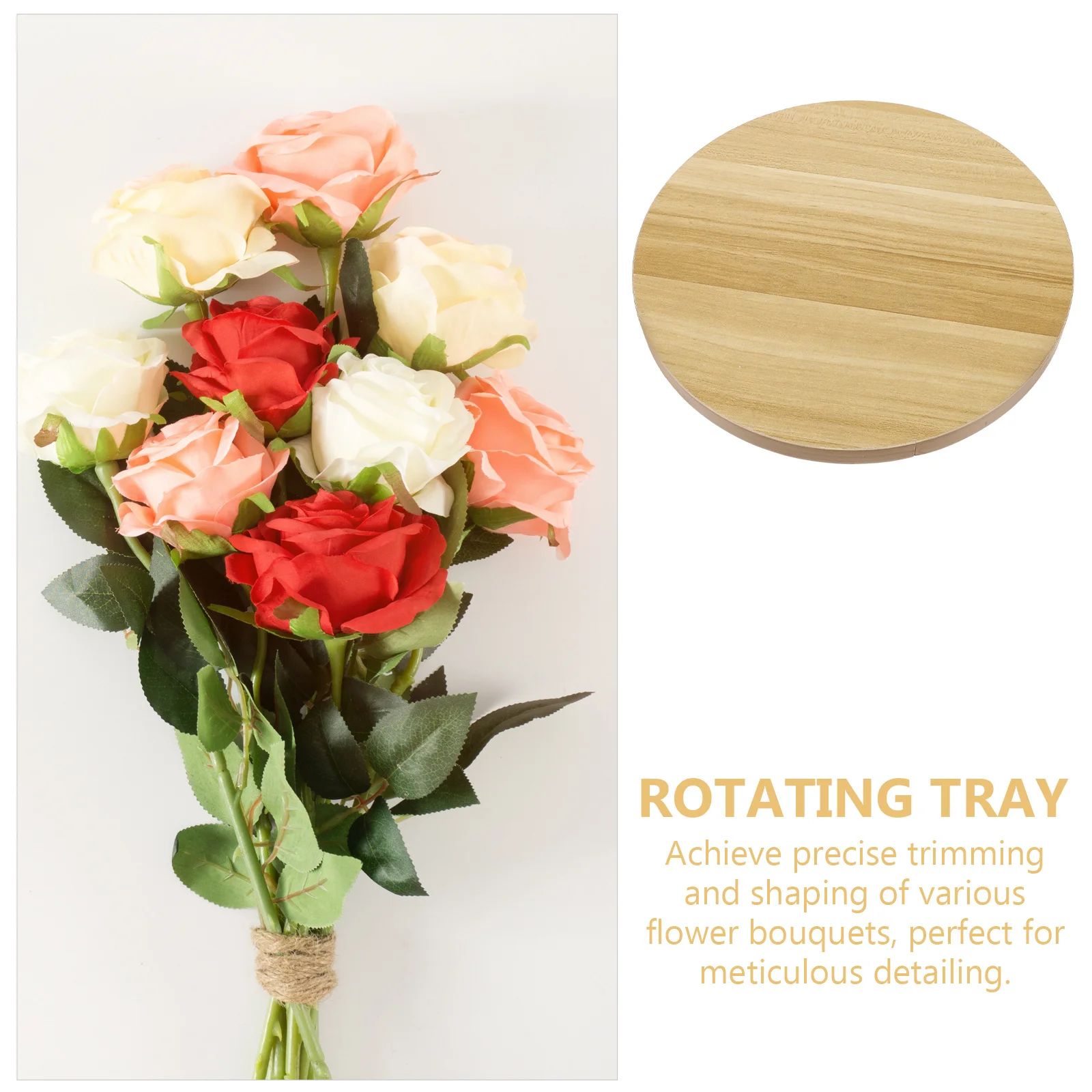 

Floral Trimming Turntable with Elegant Rotating Design for Precise Bouquet Shaping Bonsai Trimming Turntable Multi-Functional