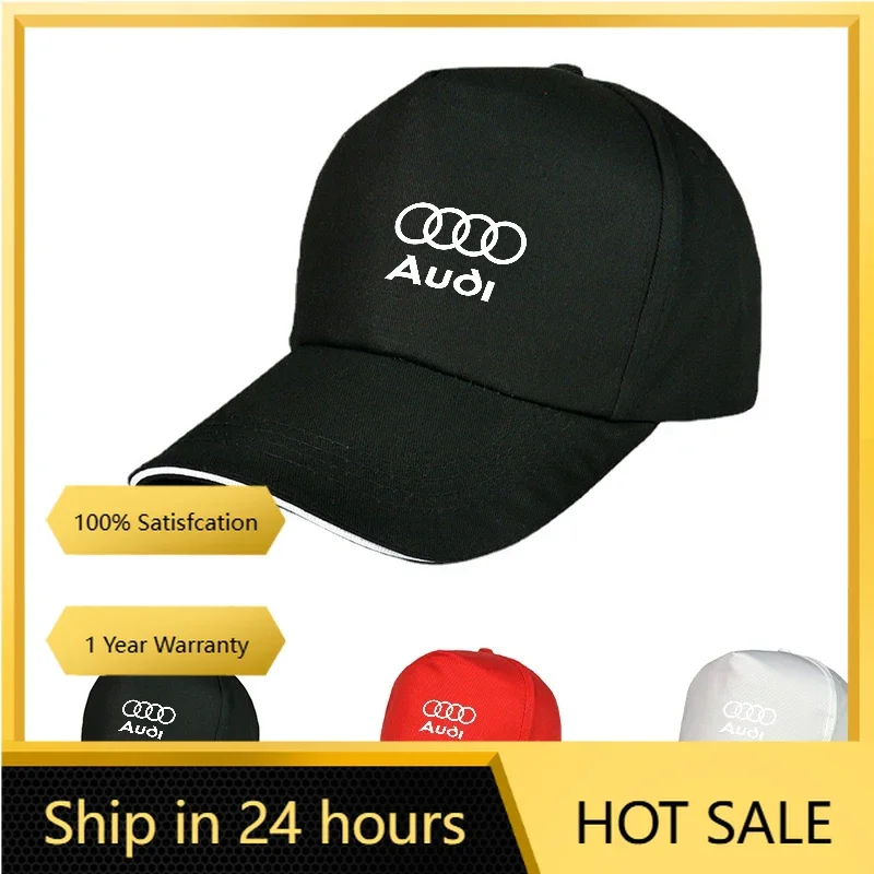 

2025 Горячий гоночный автомобиль с логотипом, солнцезащитные шляпы Moto GP, уличная бейсболка в стиле хип-хоп, шляпа для Audi Sport A1 A3 A4 A5 A6 A7 A8 Q2 Q3 Q5 Q7