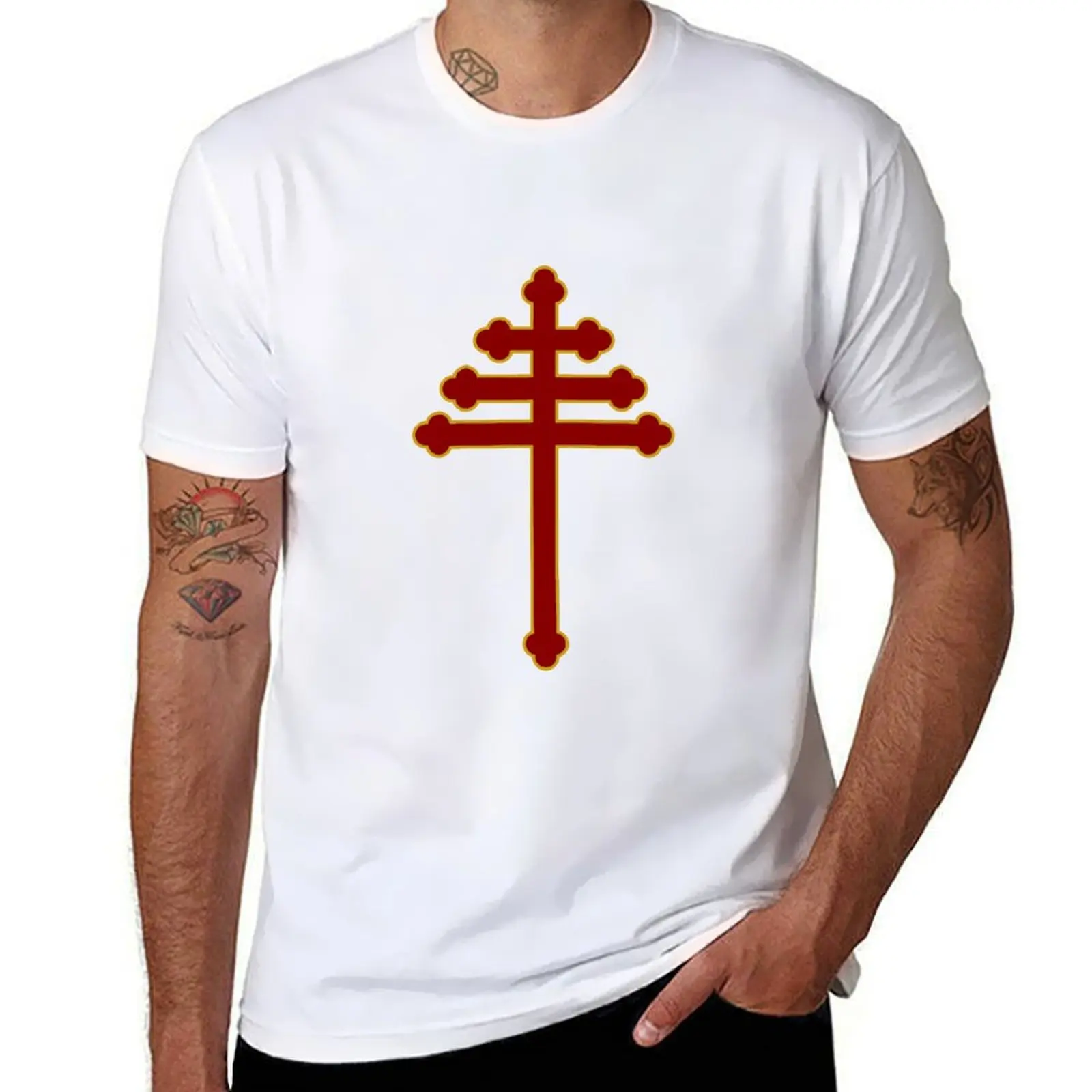 

Maronite Cross T-Shirt t shirt man cotton man t shirts high quality luxury brand t shirts for man graphic tees T-Shirt