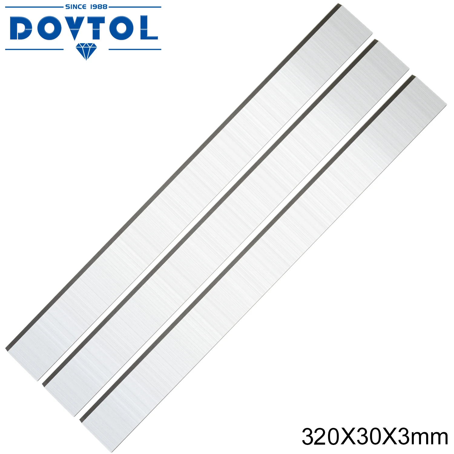 320x30x3mm Industrial Planer and Jointer Blades Knives Replacement for all 300mm Thickness Planer 3pcs