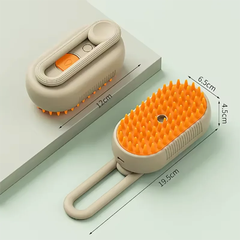 Cepillo de vapor 3 en 1 para gatos y perros, masaje y desenredo - imagen 3
