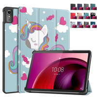 Case for Lenovo Tab M10 5G 10.6 Inch 2023 TB360ZU PU Leather Tri-fold Cover for Tab K10 Pro 5G TB-223FC with Auto Wake Function