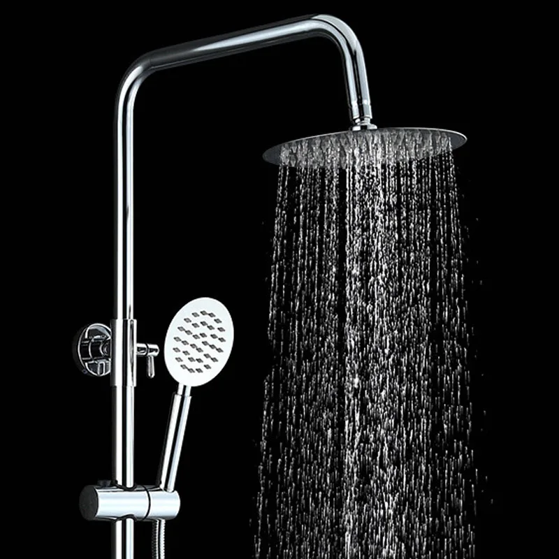 Imagem -04 - Conjunto Bathroom Rainfall Shower Faucet Conjunto Mixer Tap com Pulverizador de Mão Wall Mounted Chrome Copper Yt5335 a.