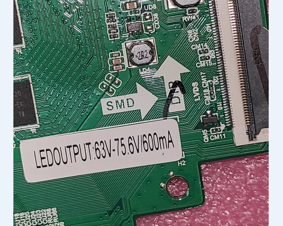 ¡Envío gratis! Placa base de TV TPD. T950x. Pb793, tres en uno, probada bien, 63-75,6 v, 600Ma, funciona bien