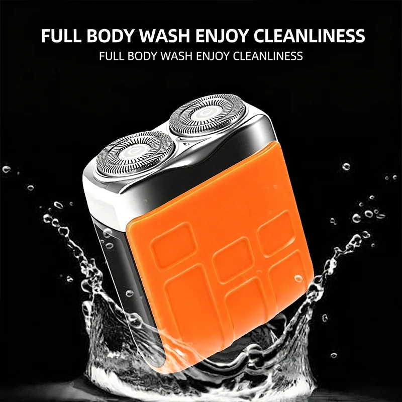 Compact and Portable Electric Shaver with Long Battery Life for Car Travel, Men's Home Charging Beard Razor