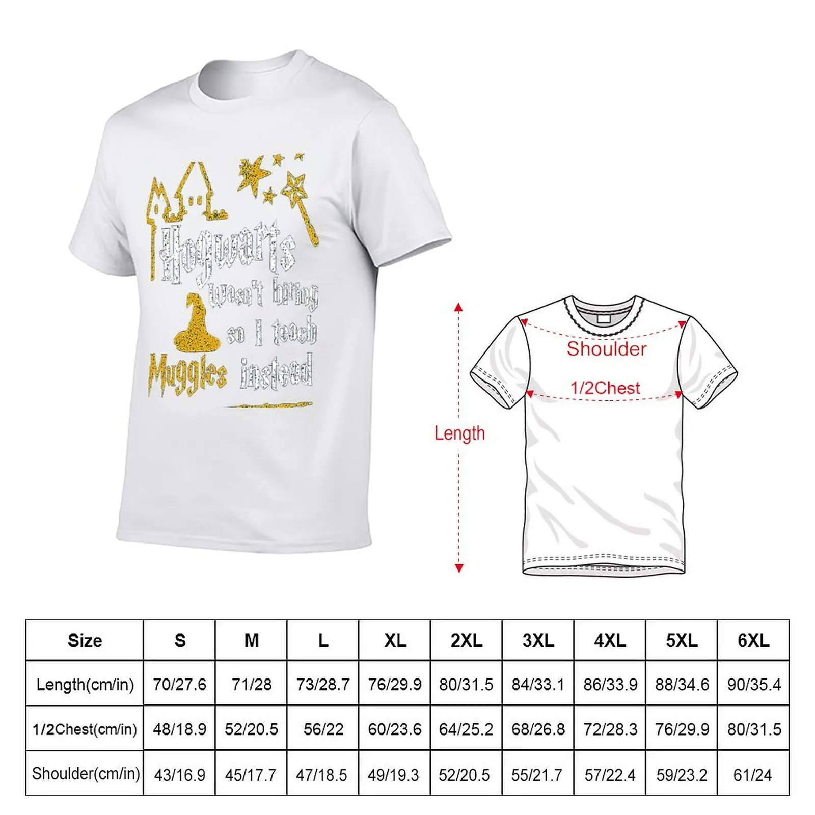 Instead Funny Essential Teach Muggles I T-Shirt Plus Size Lightweight Top