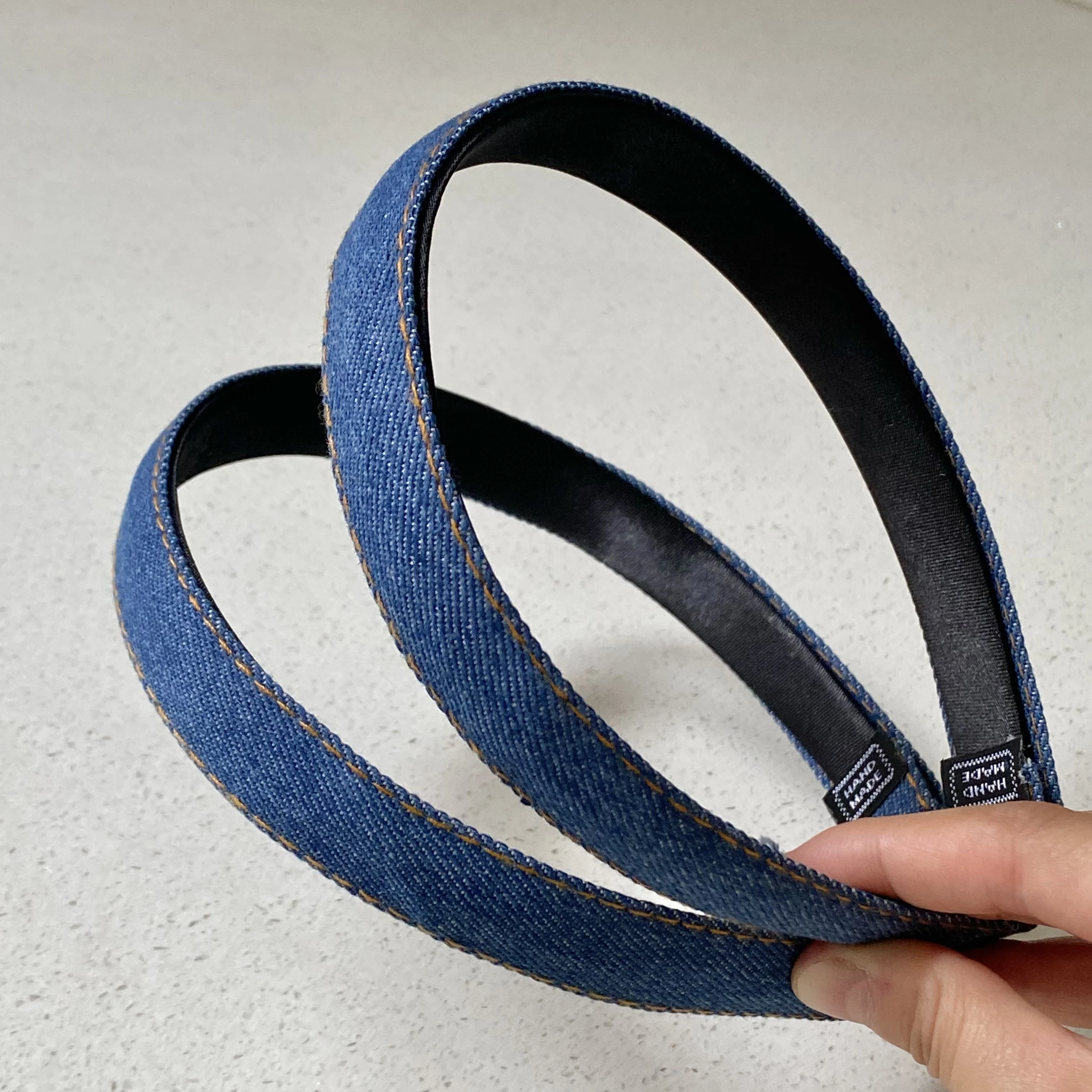 1 juego de diademas de mezclilla para el cabello, accesorios elegantes para el cabello para mujeres, diademas casuales para uso diario