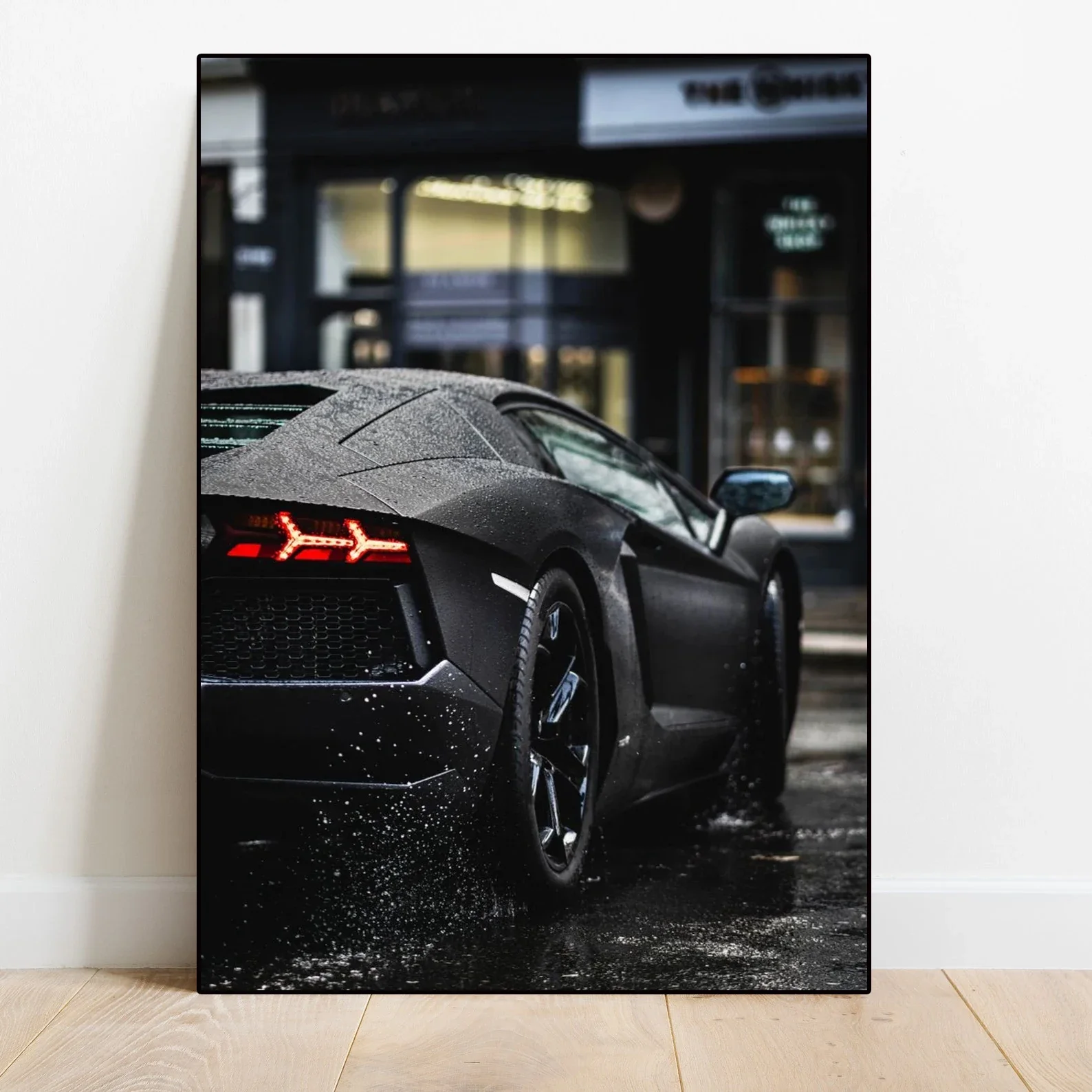 World Mingche Sports Car Retro Poster Minimalist Wall Art Print Canvas Painting for Living Room Modern Home Decor
