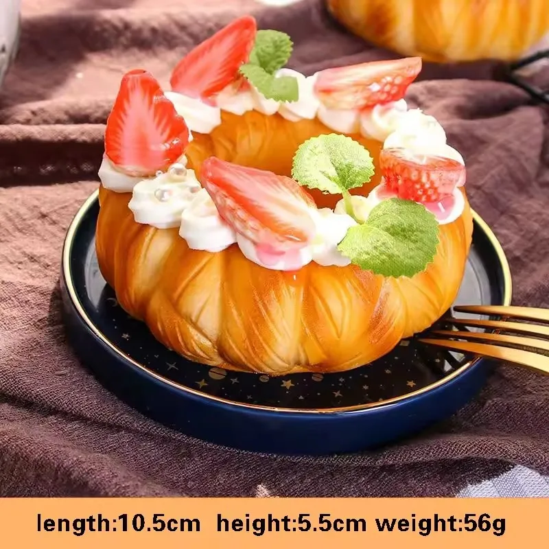 Simulation Obst Kuchen Gefälschte Lebensmittel Modell Dekoration Brot Backen Fotografie Requisiten Ornamente Fenster Display Wohnkultur – Detail 3
