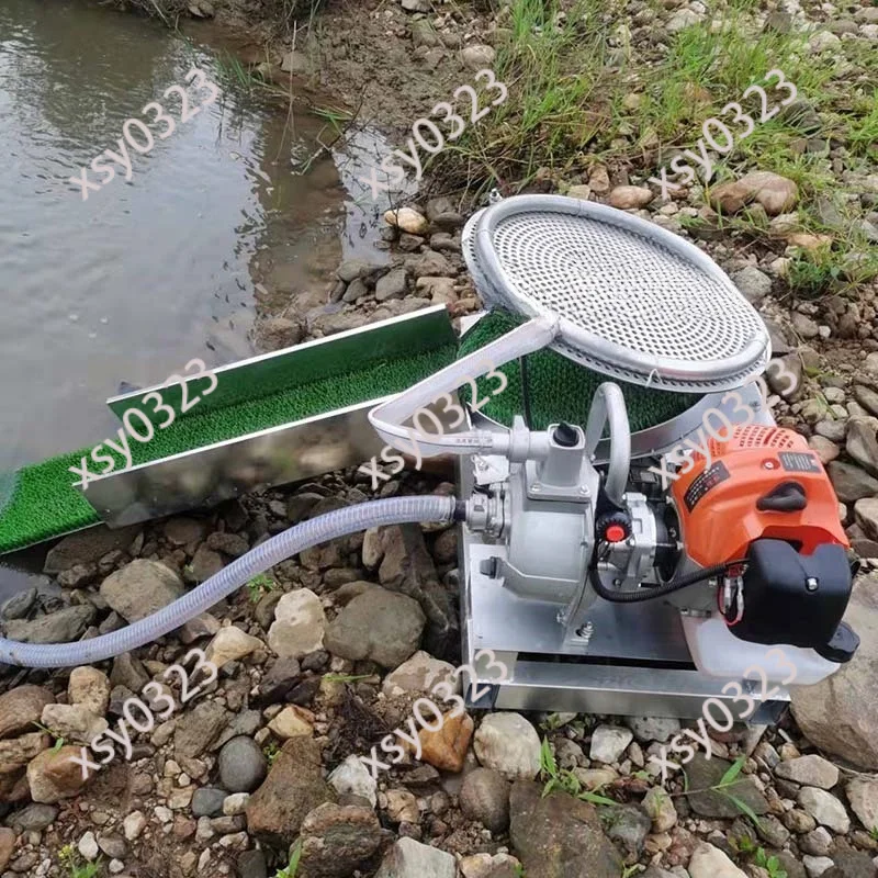 

Portable Gas Powered Gold Mining Machine, Vibration Siphon Gold Sluice Box Mineral Separation Equipment