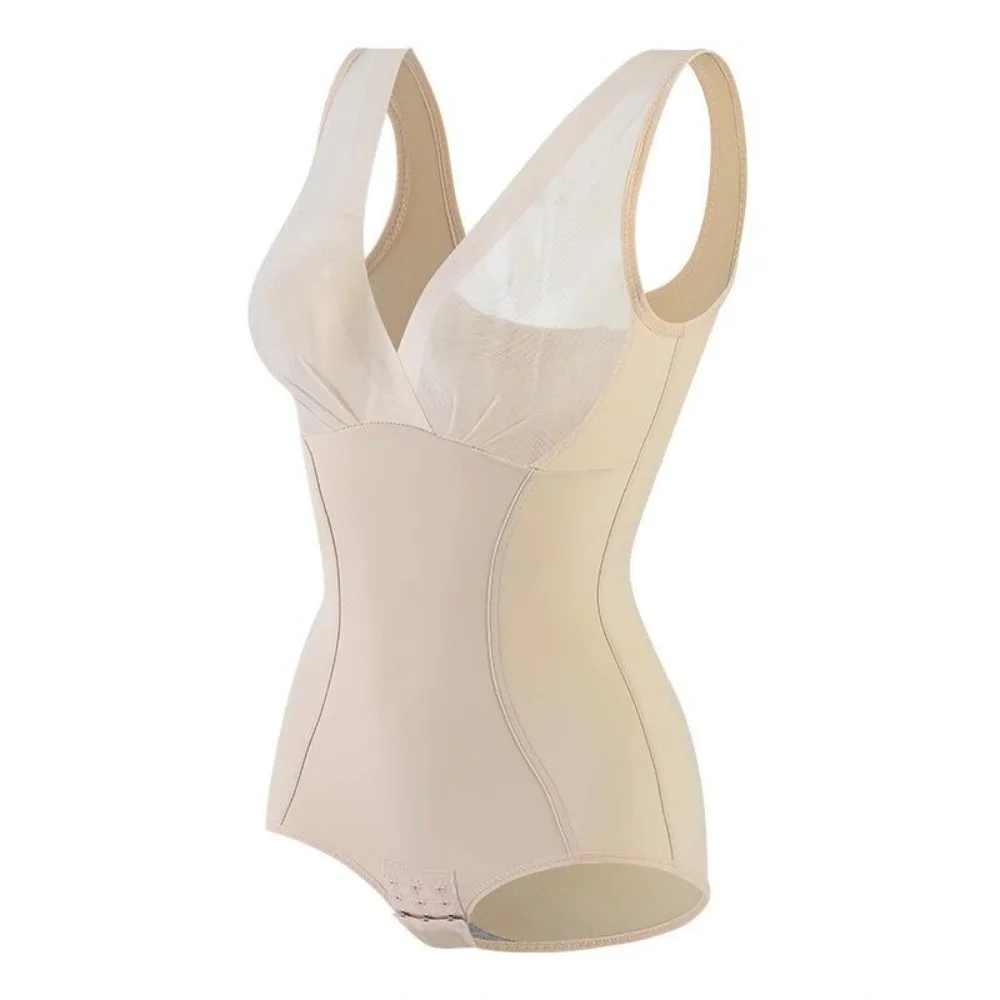 

Mesh Thin Tummy Control Jumpsuits Shapers Seamless Women Slimming Shapewear Underwear Belly Contracting Postpartum Bodysuit