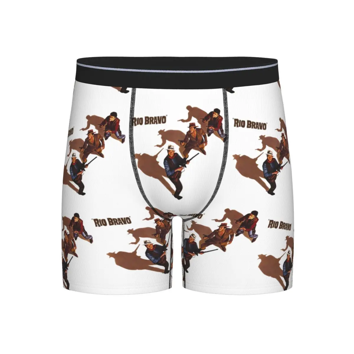 

Long Boxer Underpants Shorts Rio Bravo Movie Panties Men Soft Underwear for Homme Man Boyfriend Gifts