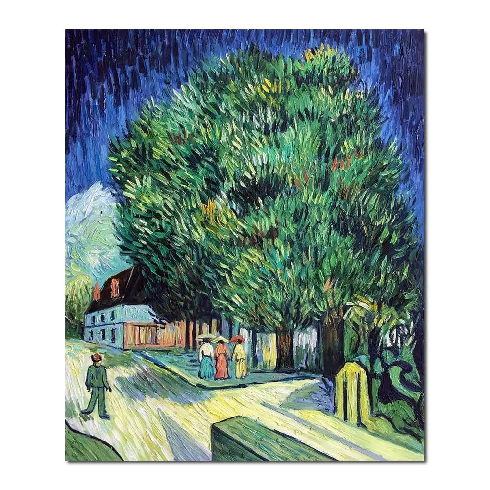 

Canvas Artwork Landscape Vincent Van Gogh Paintings on Canvas Chestnut Trees in Blossom Hand-painted Wall Art Decor High Quality