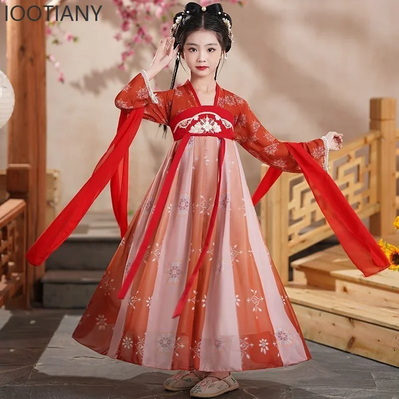 CosplayGirls' Hanfu Neue Alte Kostüm Super Fee Kinder Kleid Alten Stil Prinzessin Kleid Klassische Dance Performance Cl