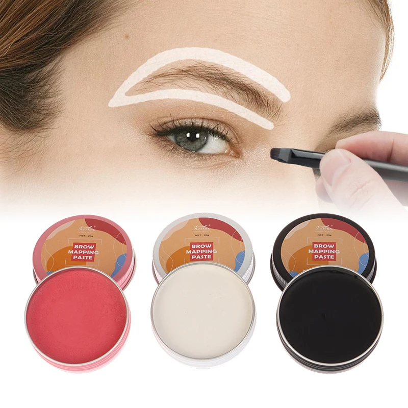 

Highly Pigmented White Black Mapping Paste Microblading Eyebrows Shape Mark Tools Brows Contour Design Paste Perfect For Brows