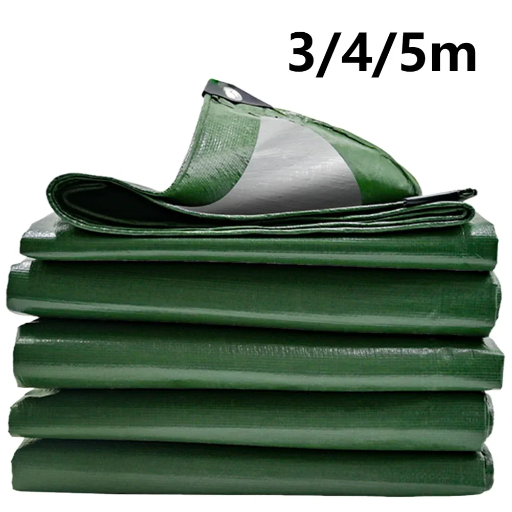 

3/4/5m Tarpaulin Waterproof Outdoor Canopy Rainproof Cloth Truck Tarp Cover Sunshade Hiking Camping Shed Cloth Sunshelter Awning