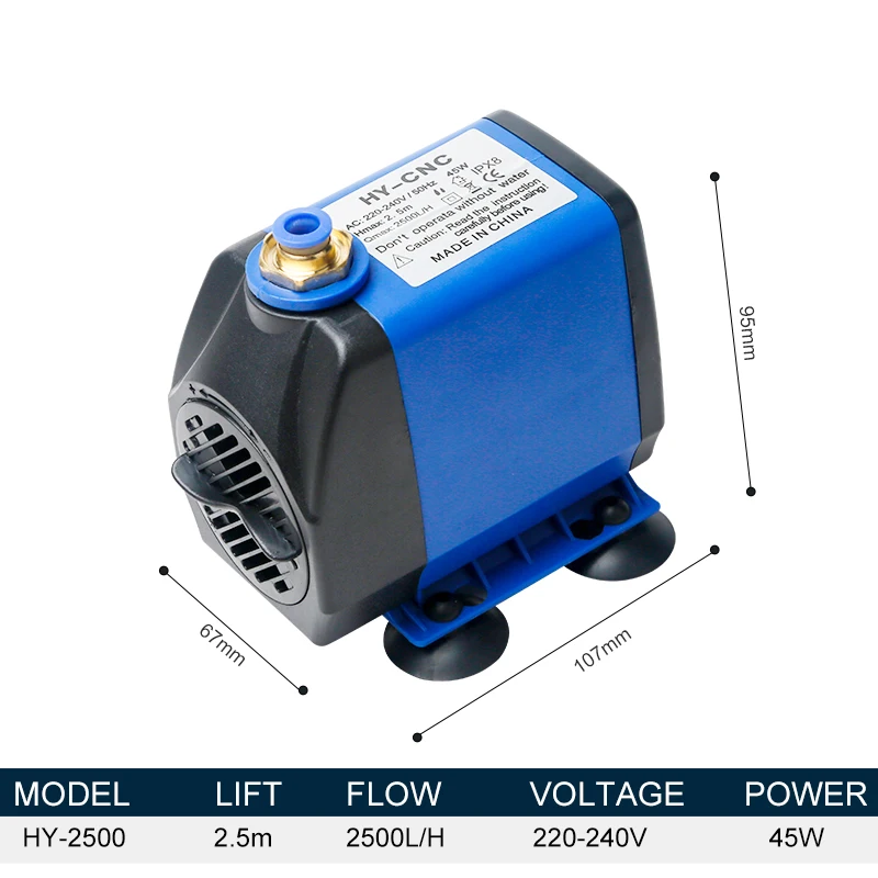 Ultra Quiet 220V Submersible Water Pump Multifunctional Aquarium Fish Tank Fountain Pond Circulation Water Pump