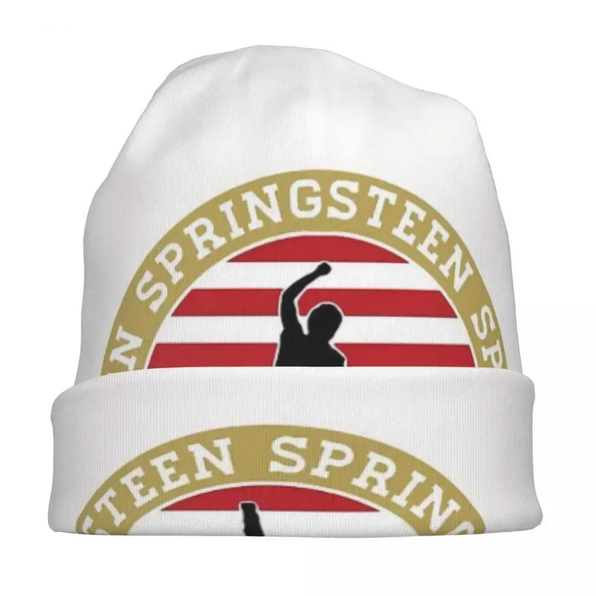 Bruce Springsteen topi rajut hangat topi Bonnet Hip Hop musim gugur musim dingin luar ruangan beanie topi untuk pria wanita dewasa