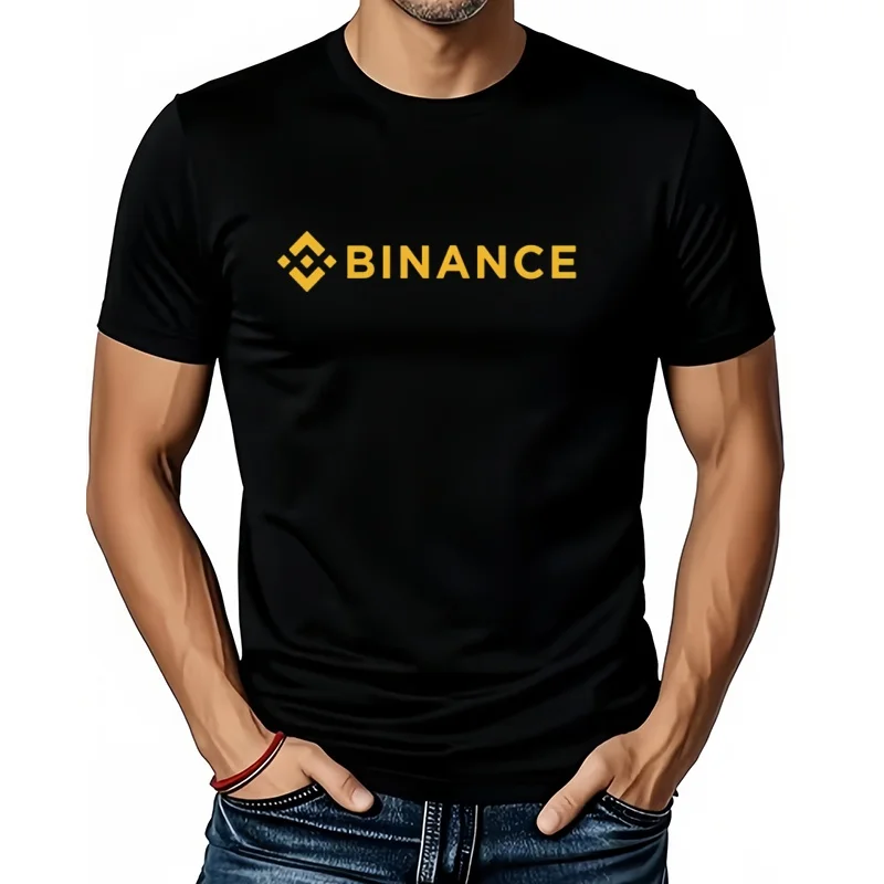 Binance تي شيرت التشفير الرجال عادية تيز القطن قصير الأكمام كول بلايز التي شيرت OZ-421 #1