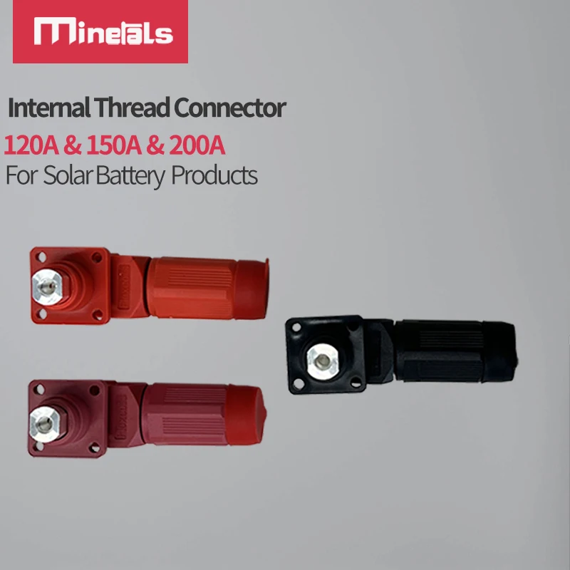

Battery Energy Storage Connector 120A 150A 200A Quick Plug Terminal Internal thread Flame Retardant Waterproof Power Connector