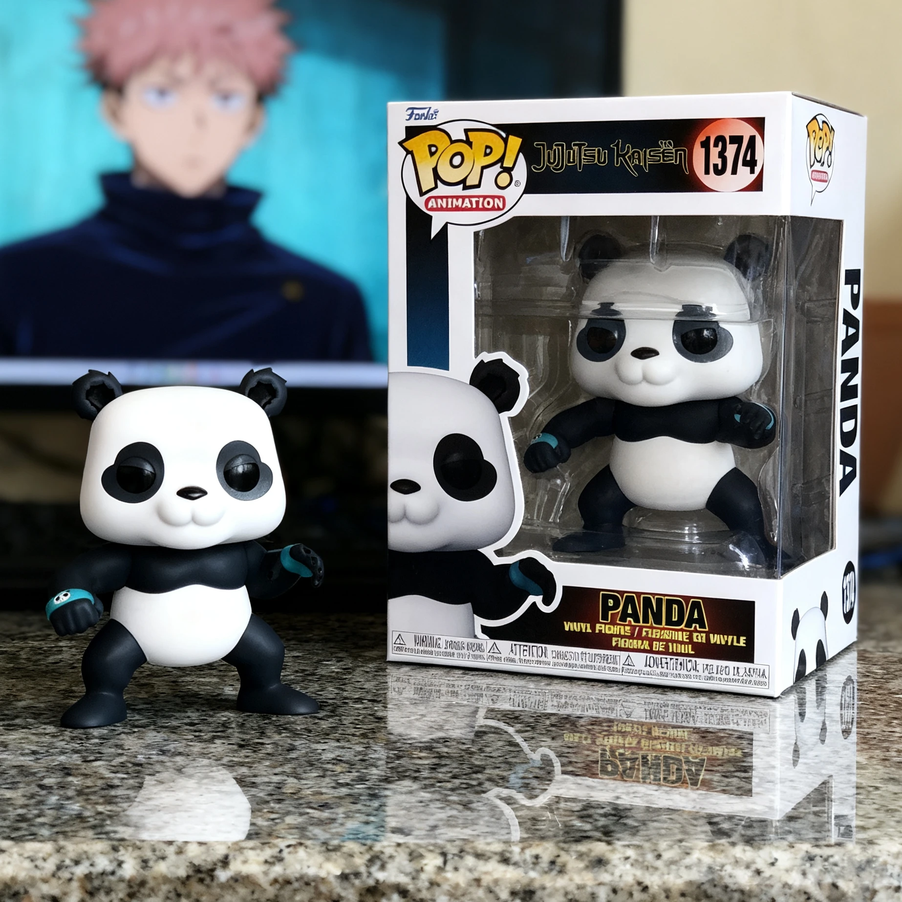 

Виниловая фигурка Jujutsu Kaisen Panda 9,3 см, Funko Pop, натуральная ограниченная серия, Коллекционная модель, игрушка в подарок для аниме-фигурки, фанатов