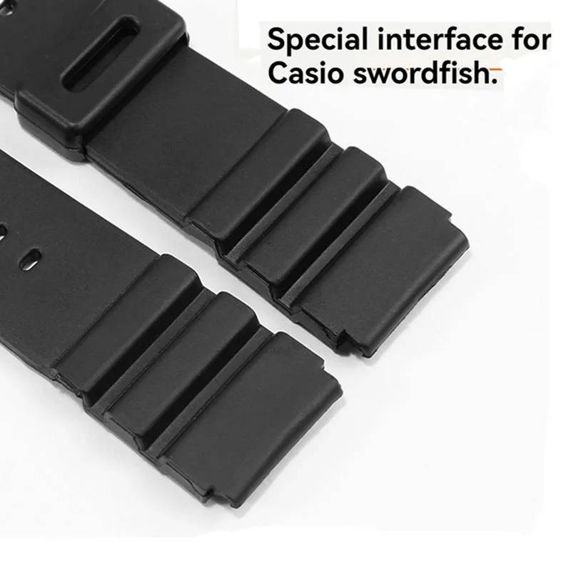 MDV-106 المطاط حزام ساعة اليد ل كاسيو أبو سيف MDV 106 MDV106 MTP-VD01 المياه شبح المحيط القلب 22 مللي متر مقاوم للماء الرياضة حزام الساعات #3