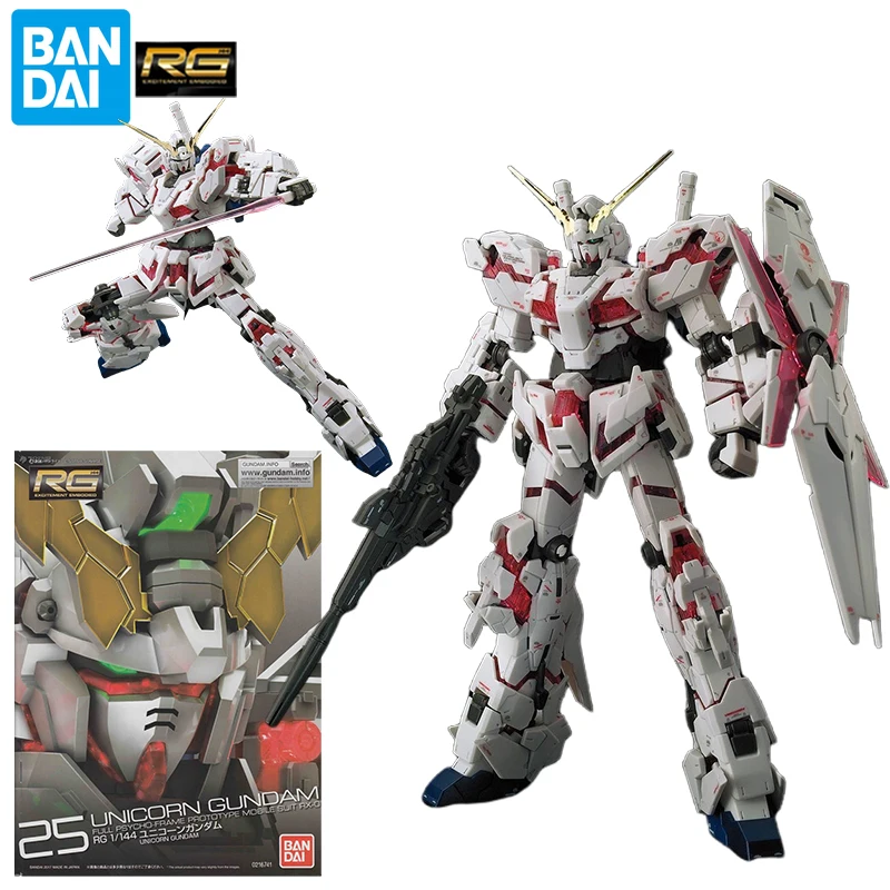 

BANDAI RG GEP RX-0 Unicorn Gundam Action Figures Mobile Suit Gundam Build Divers Re:RISE Anime Toys for Boys Gifts for Boys