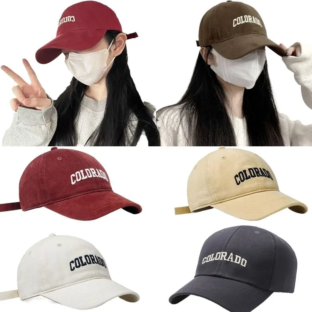 

Fashion Embroidered Letter Baseball Hat Sun Protection Adjustable Duck Tongue Cap Sun Hat Spring Summer