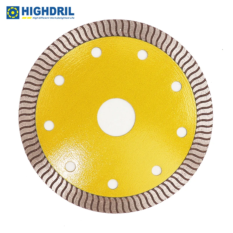 HIGHDRIL S-Ripple Diamond Saw Blades Cutting Disc Wheel Turbo For Porcelain Ceramic Tile Marble Granite Angle Grinder Ultrathin