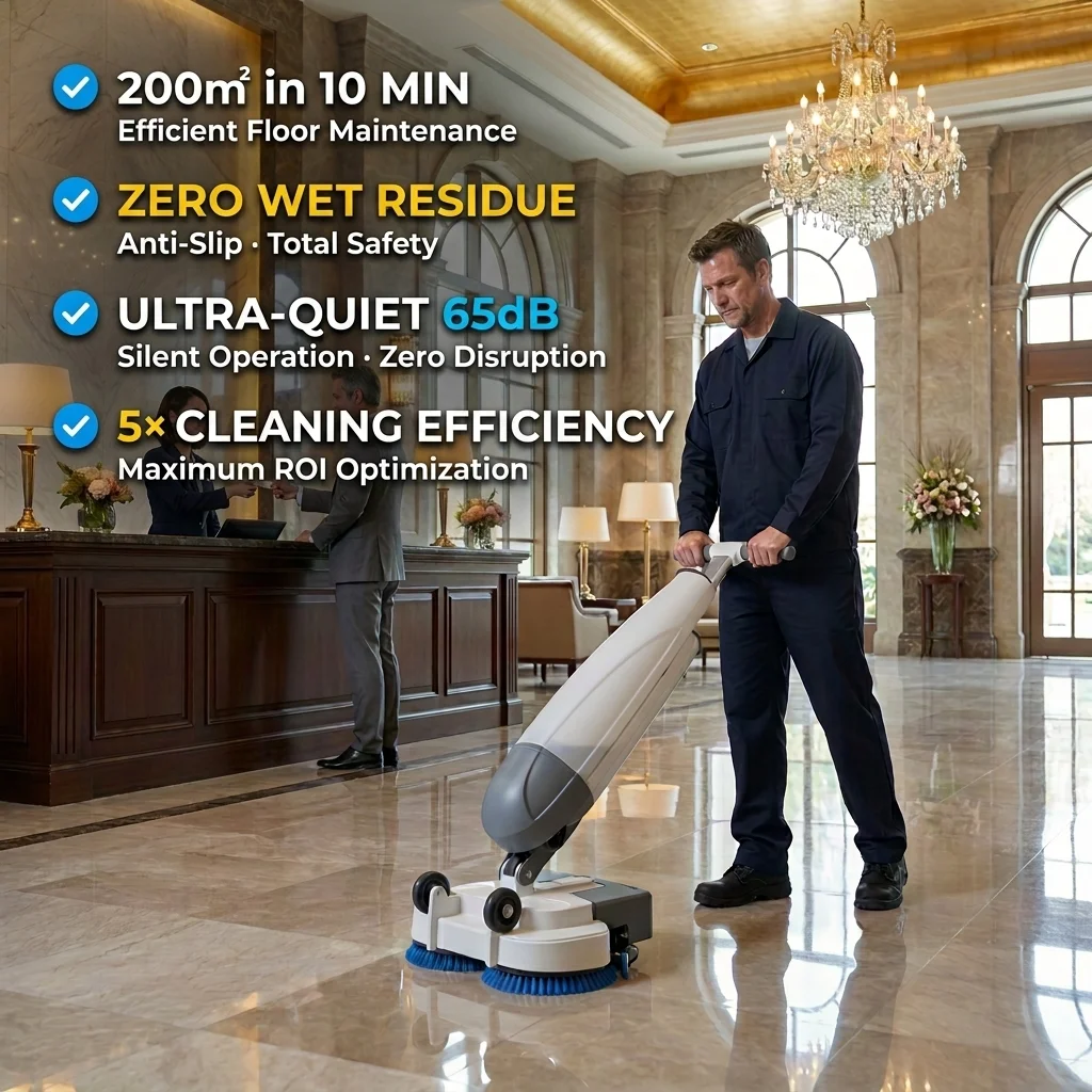 SQ7 Lithium Walk-behind Floor Scrubber, Long Battery Life, Strong Cleaning Performance(Main Unit Only)CE CCC FCC PSE Approved
