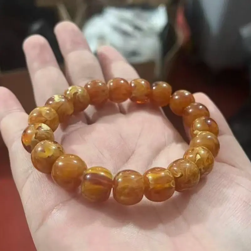 The Second-generation Beeswax Old Bead Bracelet, Classic Simple Daily Jewelry Handicrafts