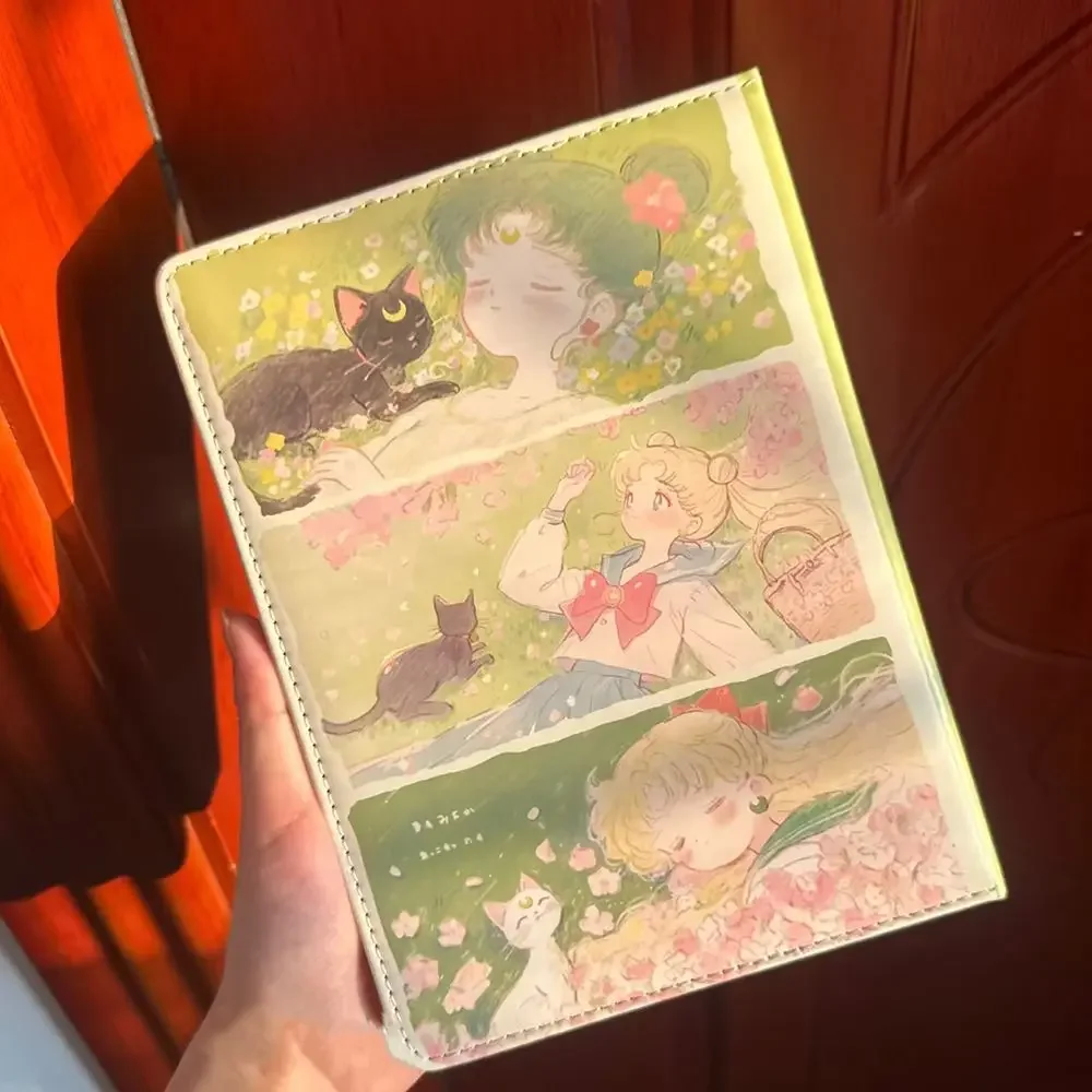 New Model Beautiful Spring Girl Leather Notebook Cute Sweet Diary Colorful Inner Page Dreamy Handbook Student Stationery