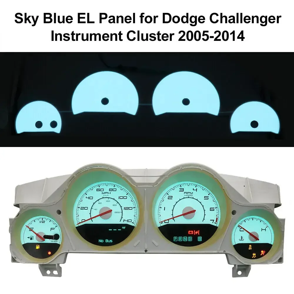 EL Panel Layer for Dodge Challenger Magnum Charger EL Sheet Glow Gauges Dials-Fix OEM Backlight