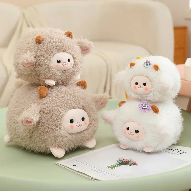 Cute Little Fat Sheep Plush Toy 12-32cm Ornament Soft Room Decoration Fill Plush Doll Toy For Birthday Gift