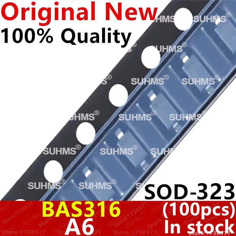 (100piece)100% New BAS316 A6 SOD-323